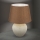 Candeeiro de mesa MASAI 1xE27/40W/230V cerâmica castanho/bege