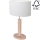 Candeeiro de mesa MERCEDES 1xE27/40W/230V 46 cm branco/carvalho – FSC certificado