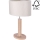 Candeeiro de mesa MERCEDES 1xE27/40W/230V 46 cm creme/carvalho – FSC certificado