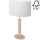 Candeeiro de mesa MERCEDES 1xE27/40W/230V 60 cm branco/carvalho – FSC certificado