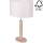 Candeeiro de mesa MERCEDES 1xE27/40W/230V 60 cm creme/carvalho – FSC certificado