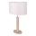Candeeiro de mesa MERCEDES 1xE27/40W/230V 60 cm creme/carvalho