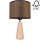 Candeeiro de mesa MERCEDES 1xE27/40W/230V diâmetro 43 cm castanho/carvalho – FSC certificado