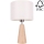 Candeeiro de mesa MERCEDES 1xE27/40W/230V diâmetro 43 cm creme/carvalho – FSC certificado
