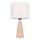 Candeeiro de mesa MERCEDES 1xE27/40W/230V diâmetro 43 cm creme/carvalho