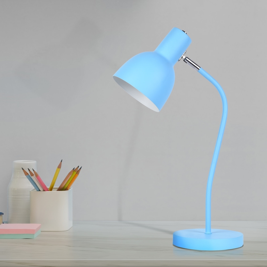 Candeeiro de mesa MIMI 1xE27/10W/230V azul