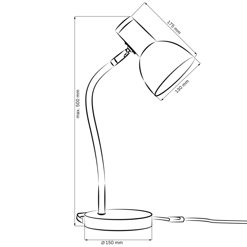 Candeeiro de mesa MIMI 1xE27/10W/230V rosa