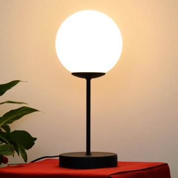 Candeeiro de mesa MOON 1xE27/15W/230V preto