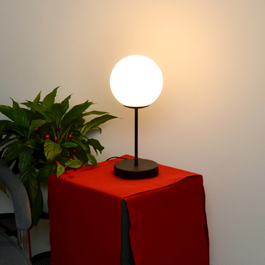 Candeeiro de mesa MOON 1xE27/15W/230V preto