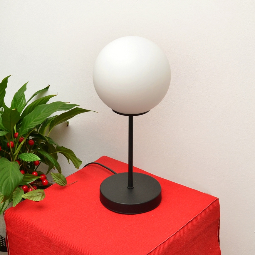 Candeeiro de mesa MOON 1xE27/15W/230V preto