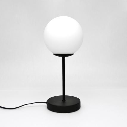 Candeeiro de mesa MOON 1xE27/15W/230V preto