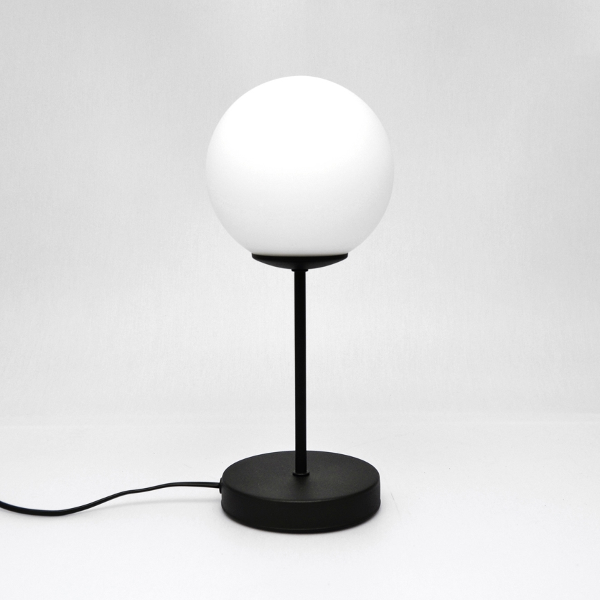 Candeeiro de mesa MOON 1xE27/15W/230V preto