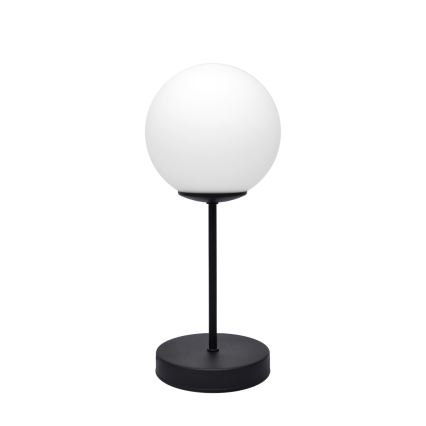 Candeeiro de mesa MOON 1xE27/15W/230V preto
