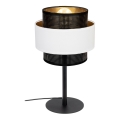 Candeeiro de mesa NESS 1xE27/60W/230V preto/branco