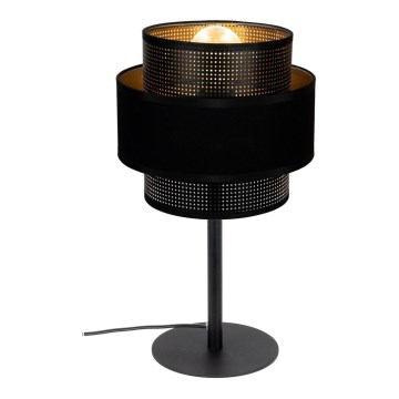 Candeeiro de mesa NESS 1xE27/60W/230V preto