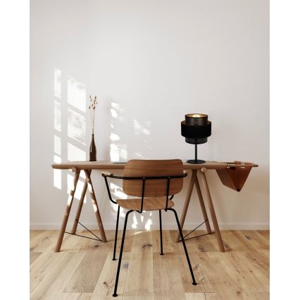 Candeeiro de mesa NESS 1xE27/60W/230V preto
