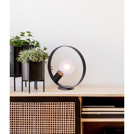 Candeeiro de mesa NEXO 1xE27/40W/230V preto
