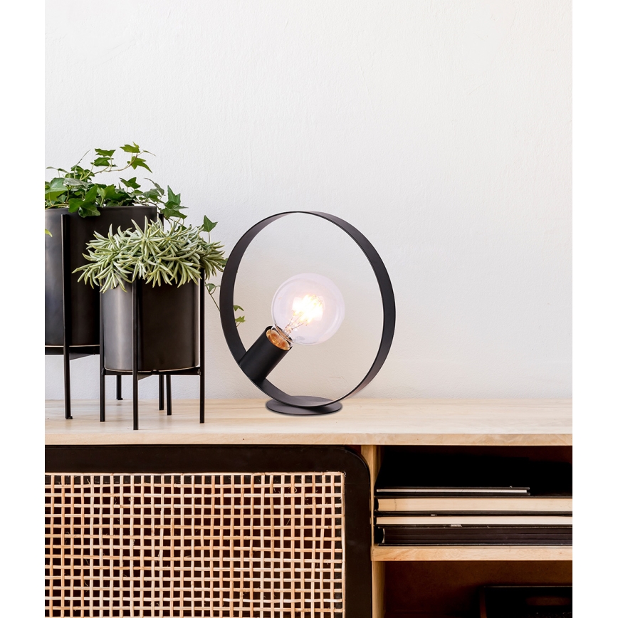 Candeeiro de mesa NEXO 1xE27/40W/230V preto