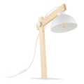 Candeeiro de mesa OSLO 1xE27/15W/230V pinho/branco