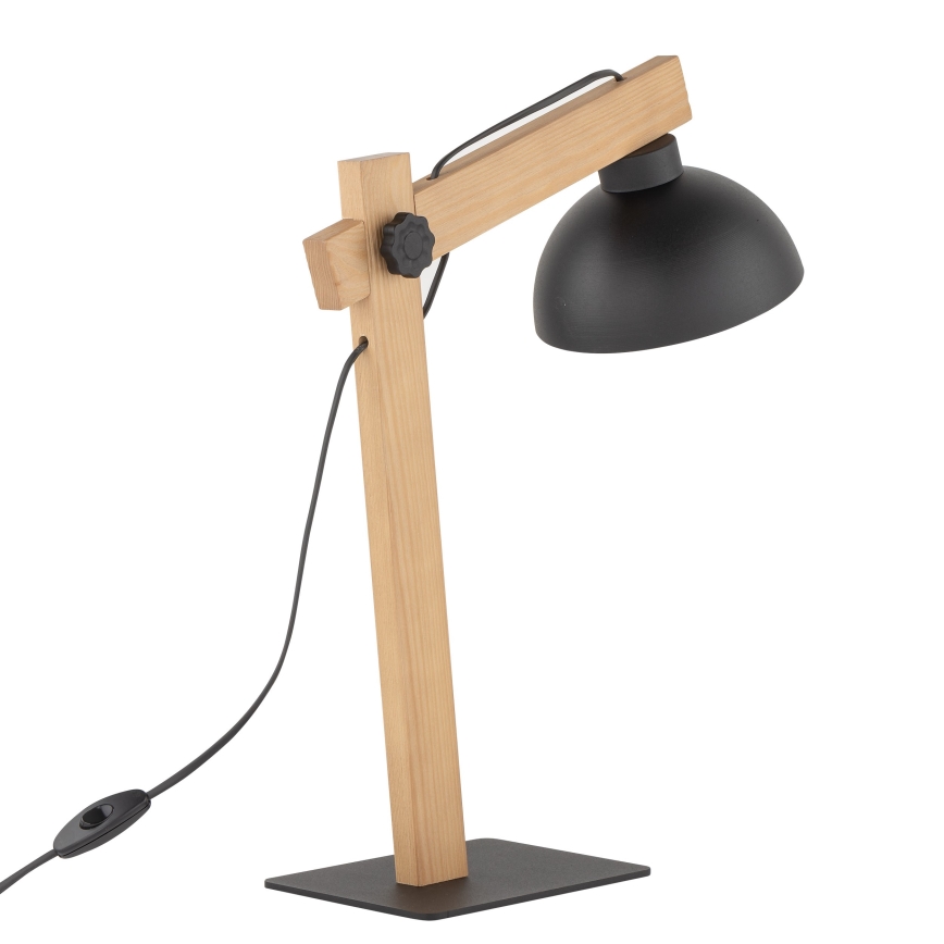 Candeeiro de mesa OSLO 1xE27/15W/230V pinho/preto