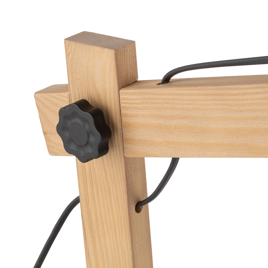 Candeeiro de mesa OSLO 1xE27/15W/230V pinho/preto
