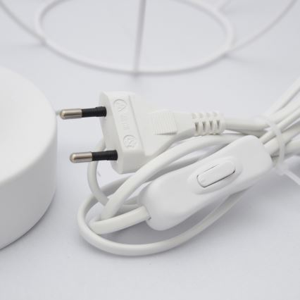 Candeeiro de mesa para crianças STARS 1xE27/15W/230V rosa/branco