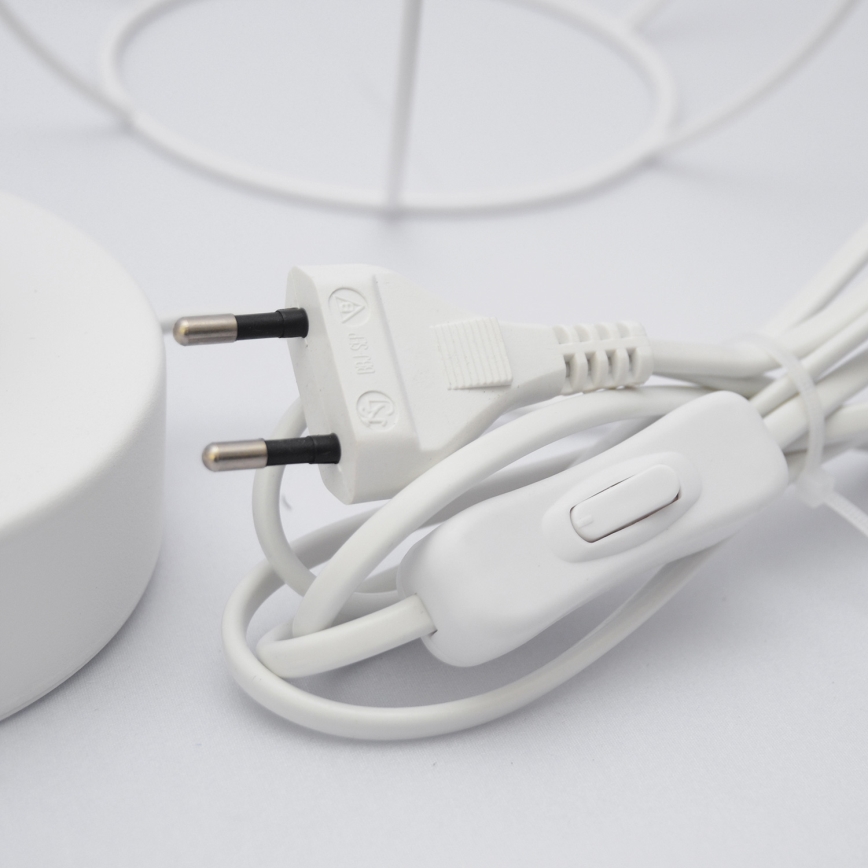 Candeeiro de mesa para crianças STARS 1xE27/15W/230V rosa/branco