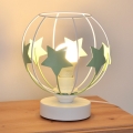 Candeeiro de mesa para crianças STARS 1xE27/15W/230V verde/branco