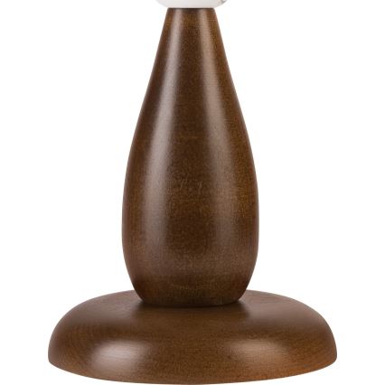 Candeeiro de mesa PERA 1xE27/60W/230V castanho escuro/faia