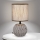 Candeeiro de mesa PINIA 1xE14/25W/230V cerâmica bege/cinzento
