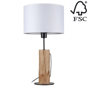 Candeeiro de mesa PINO 1xE27/40W/230V pinho - certificado por FSC