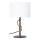 Candeeiro de mesa PINUS 1xE27/40W/230V branco/madeira