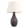 Candeeiro de mesa RAMZES 1xE27/40W/230V branco/castanho