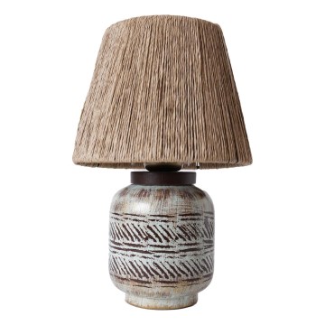 Candeeiro de mesa RAMZES 1xE27/40W/230V castanho