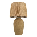 Candeeiro de mesa RAMZES 1xE27/40W/230V castanho