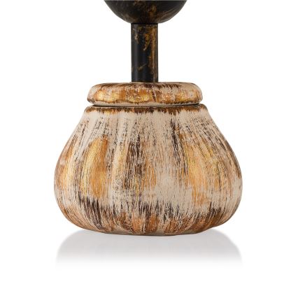 Candeeiro de mesa RAMZES 1xE27/40W/230V creme/dourado