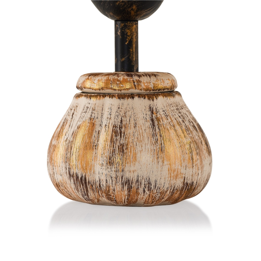 Candeeiro de mesa RAMZES 1xE27/40W/230V creme/dourado