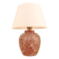 Candeeiro de mesa RAMZES 1xE27/40W/230V creme/vermelho