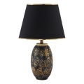 Candeeiro de mesa RAMZES 1xE27/40W/230V preto/dourado