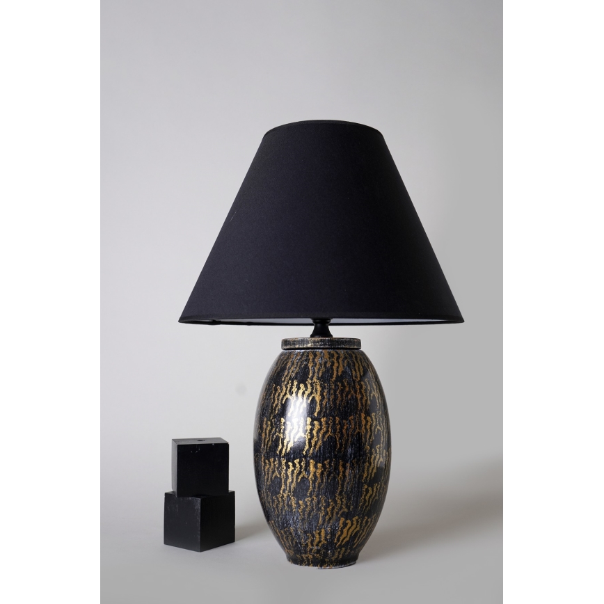 Candeeiro de mesa RAMZES 1xE27/40W/230V preto