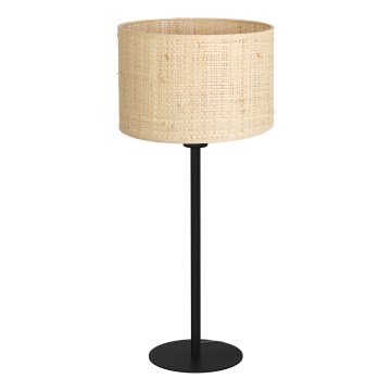 Candeeiro de mesa RATTAN 1xE27/60W/230V diâmetro 25 cm vime