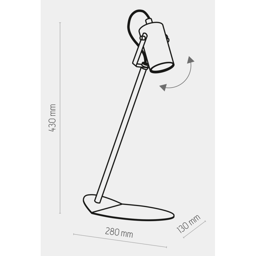 Candeeiro de mesa REDO 1xGU10/10W/230V branco