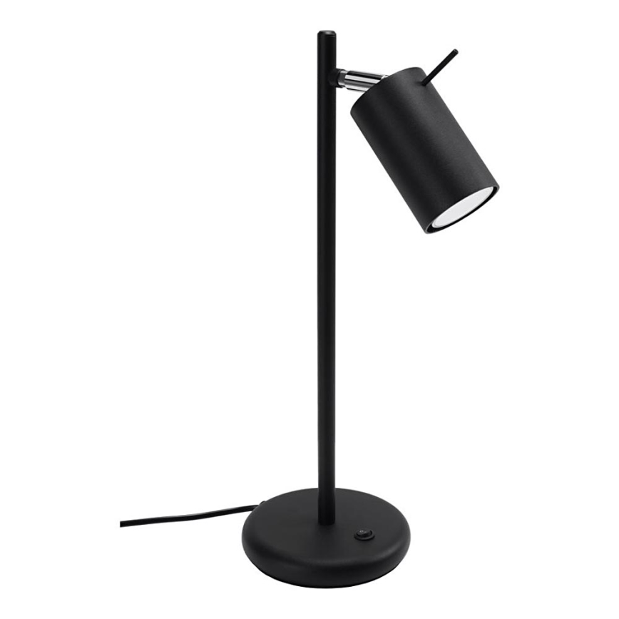 Candeeiro de mesa RING 1xGU10/10W/230V preto