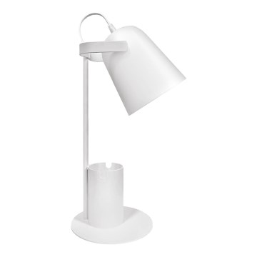 Candeeiro de mesa ROLIG 1xE27/25W/230V branco
