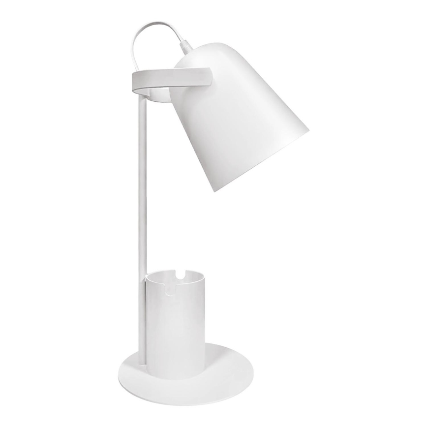 Candeeiro de mesa ROLIG 1xE27/25W/230V branco