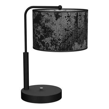 Candeeiro de mesa SATINO 1xE27/60W/230V preto/cinzento