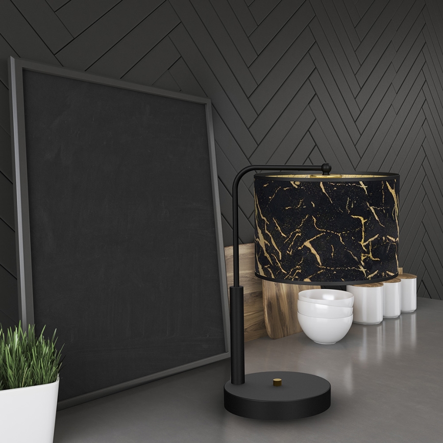 Candeeiro de mesa SENSO 1xE27/60W/230V preto