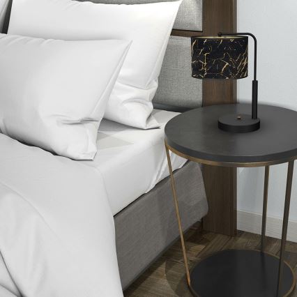 Candeeiro de mesa SENSO 1xE27/60W/230V preto