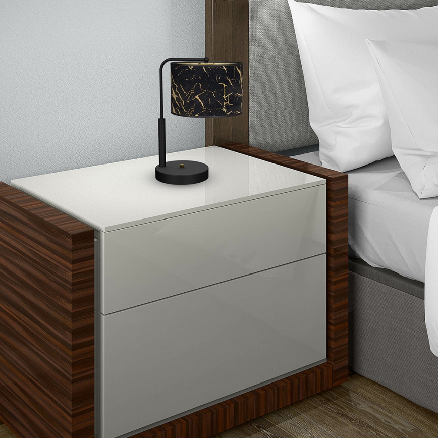 Candeeiro de mesa SENSO 1xE27/60W/230V preto