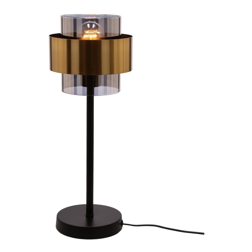 Candeeiro de mesa SPIEGA 1xE27/60W/230V dourada/preto